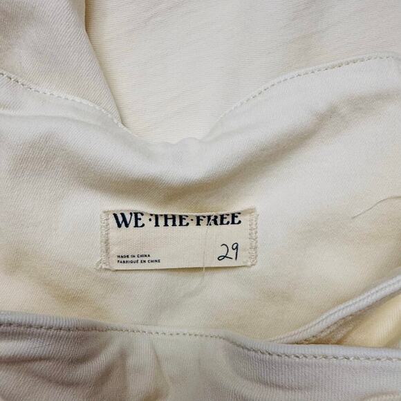 Free People Venice Beach Flare Pants Worn White Size 29x32 - Picture 4 of 14